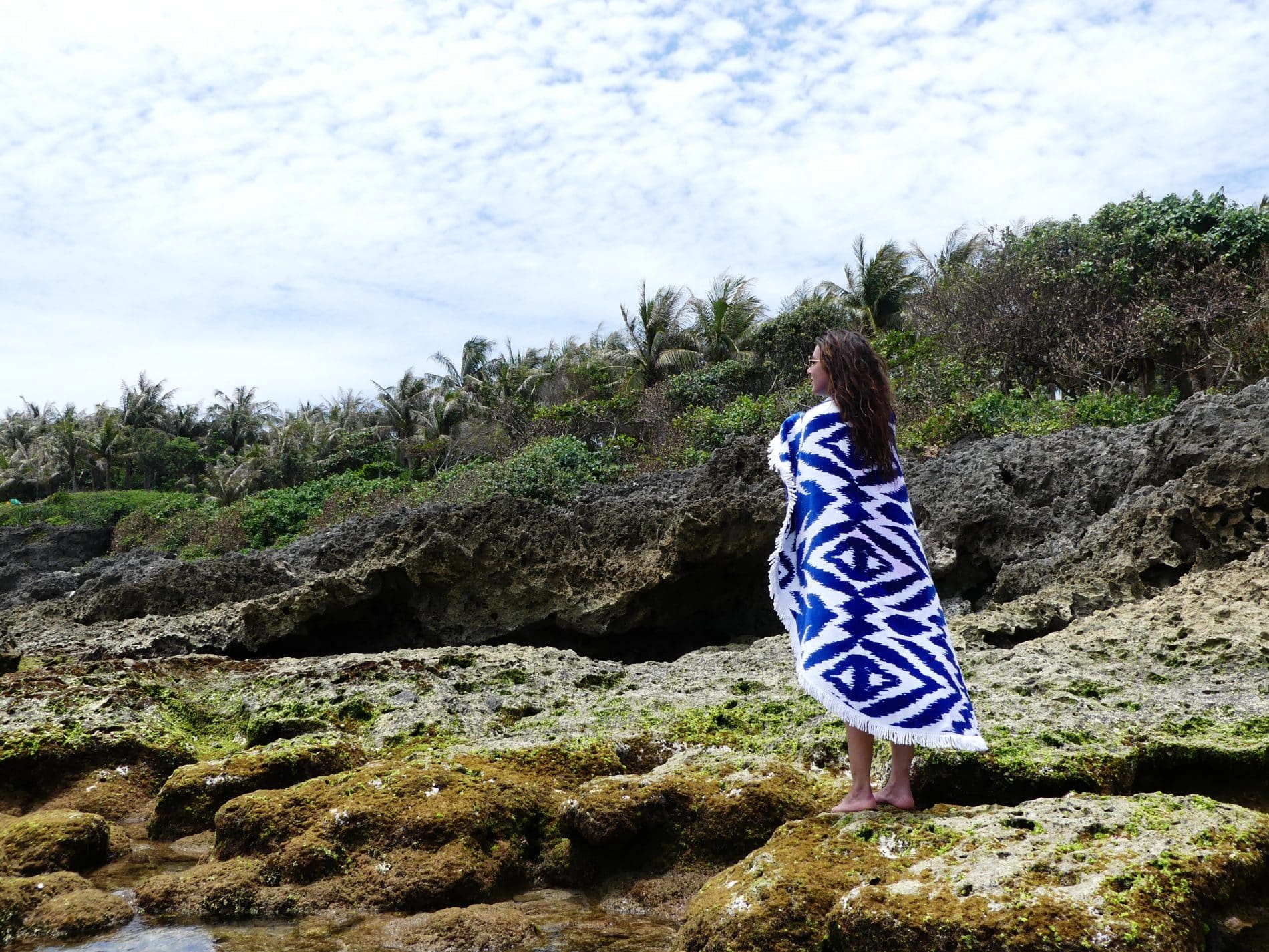 Mademoiselle Voyage-serviette de plage ethnique les Antillaises
